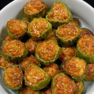 青椒酿肉详细做法